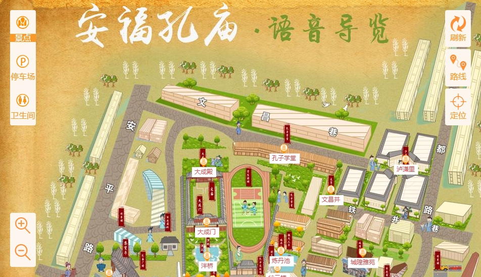 蚌埠手绘地图：智慧景区智能化服务的延伸
